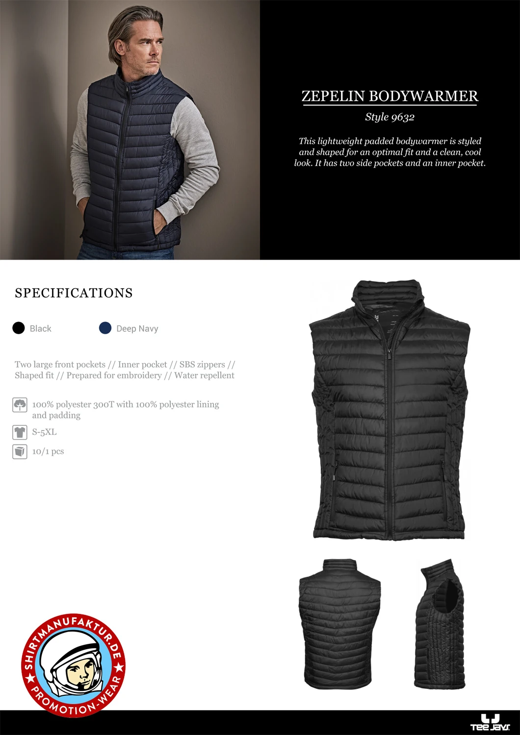 Tee Jays Mens Zepelin Bodywarmer