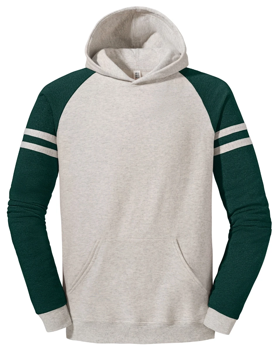 Jerzees Nublend Varsity Colour-Block Hooded Sweatshirt