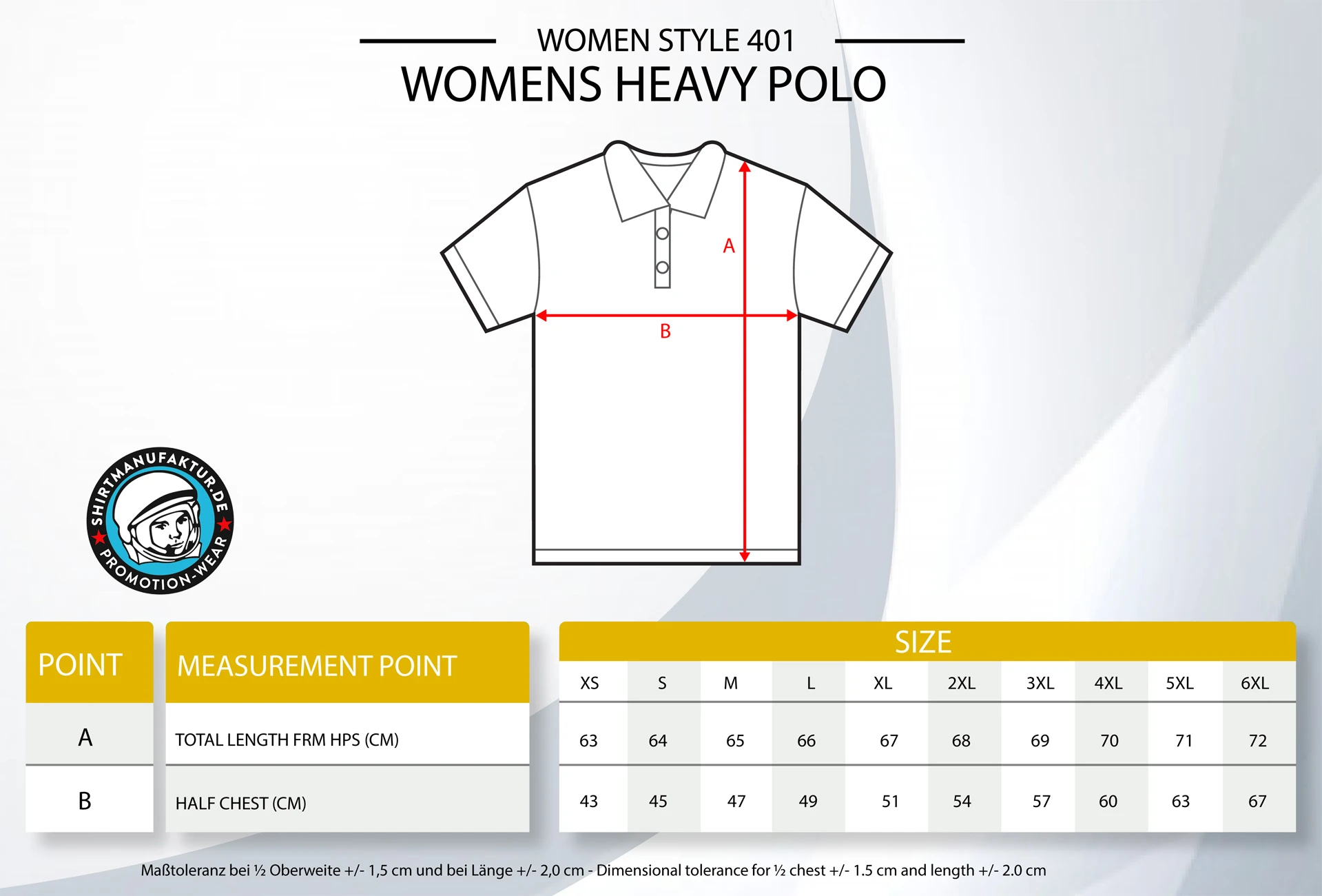 HRM Womens Heavy Polo HRM Womens Heavy Polo
