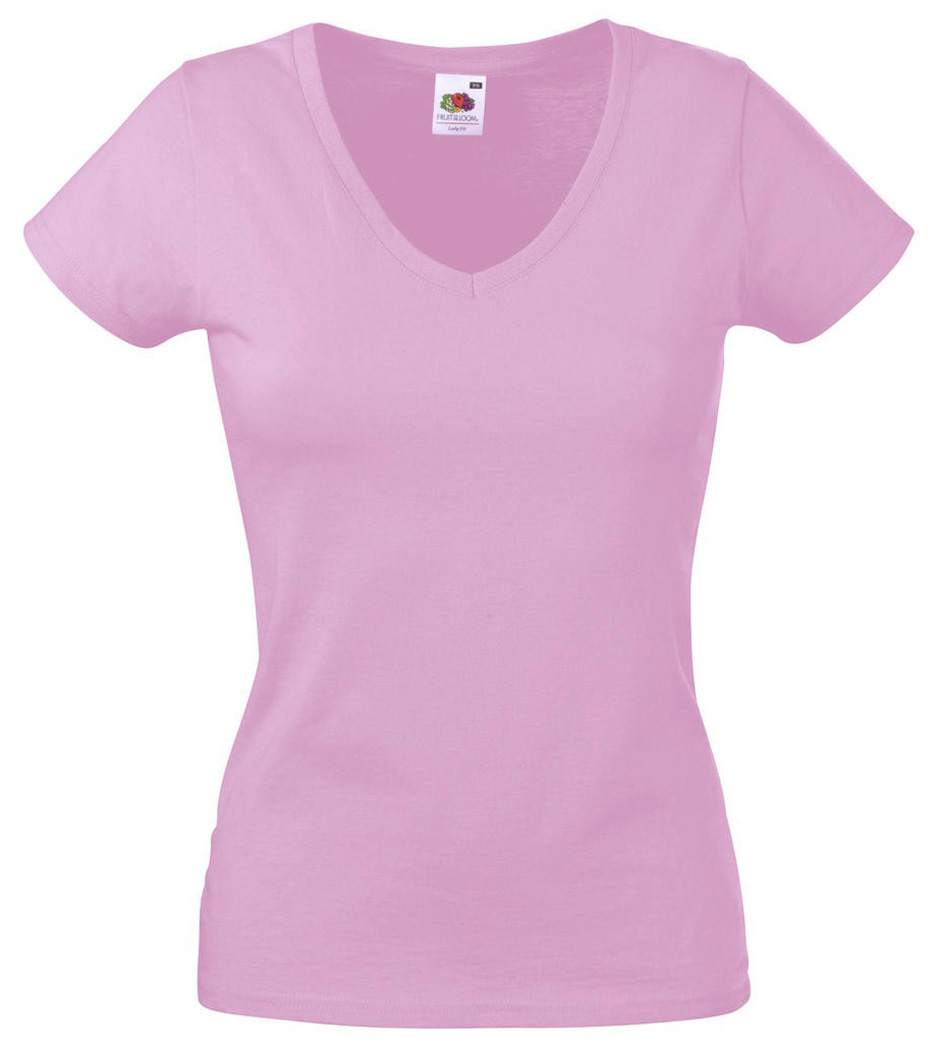 Fruit of the Loom Ladies Valueweight V-Neck T 