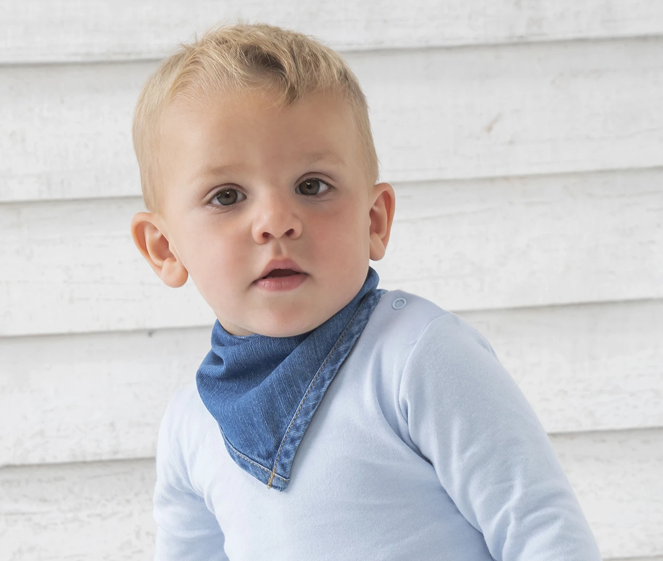 Babybugz Baby Rocks Denim Bandana Bib