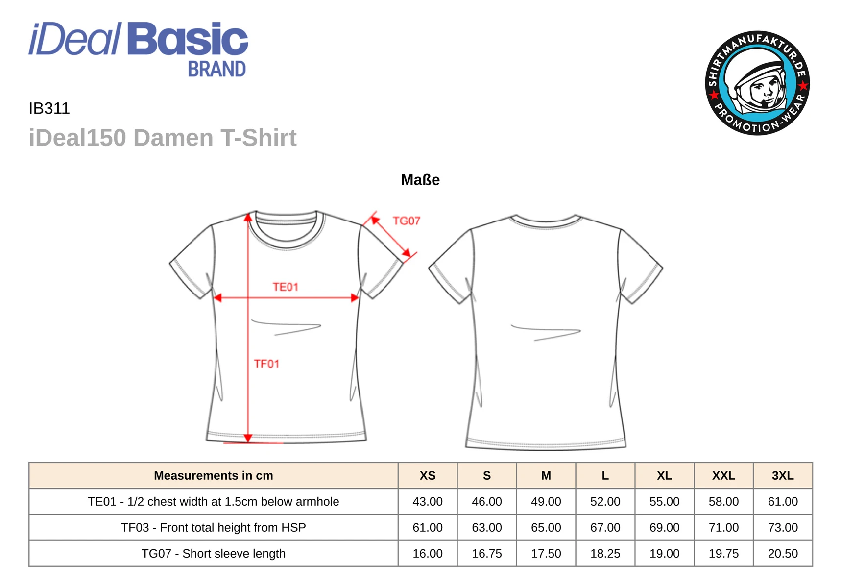 Ideal Basic Ladies 150 T-Shirt