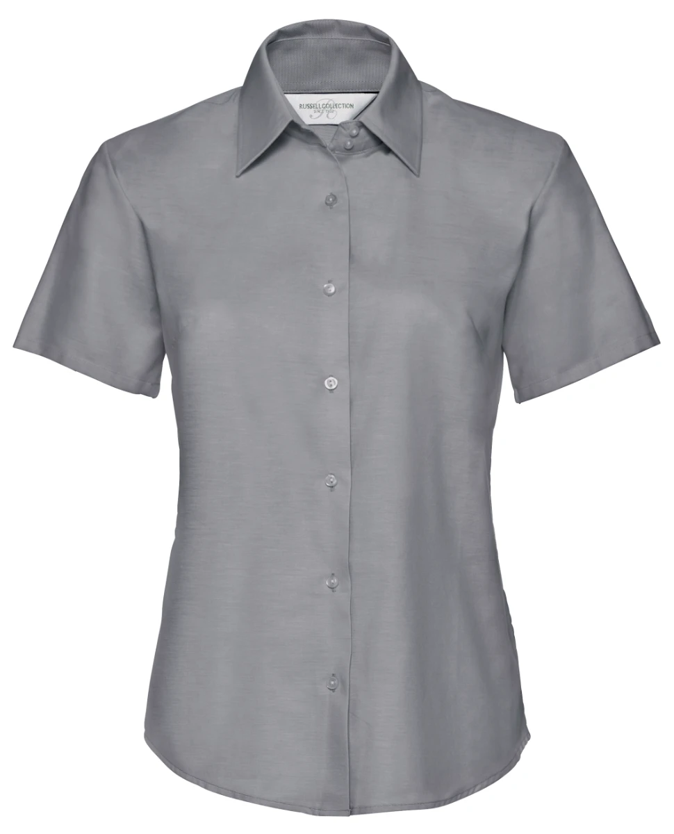 Russell Ladies Short Sleeve Oxford Blouse
