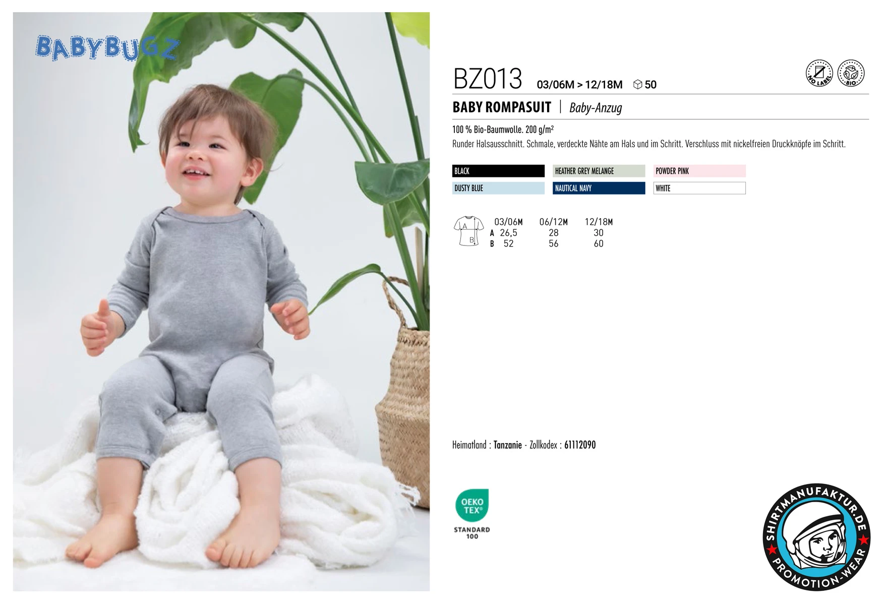 Babybugz Baby Rompasuit
