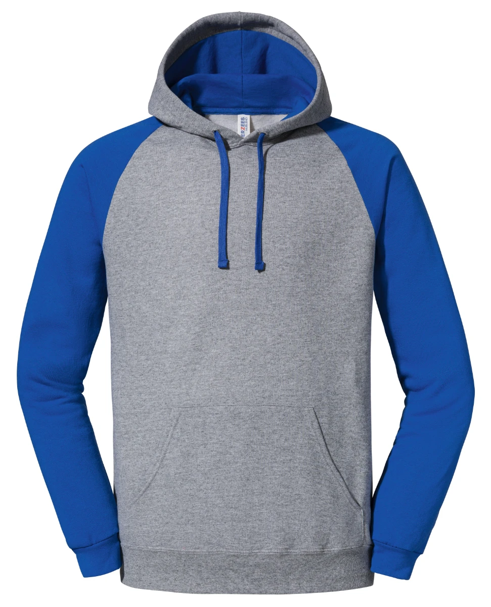 Jerzees Nublend Colour-Block Raglan Hooded Sweatshirt