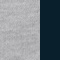 heather grey / french navy