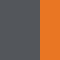charcoal / orange