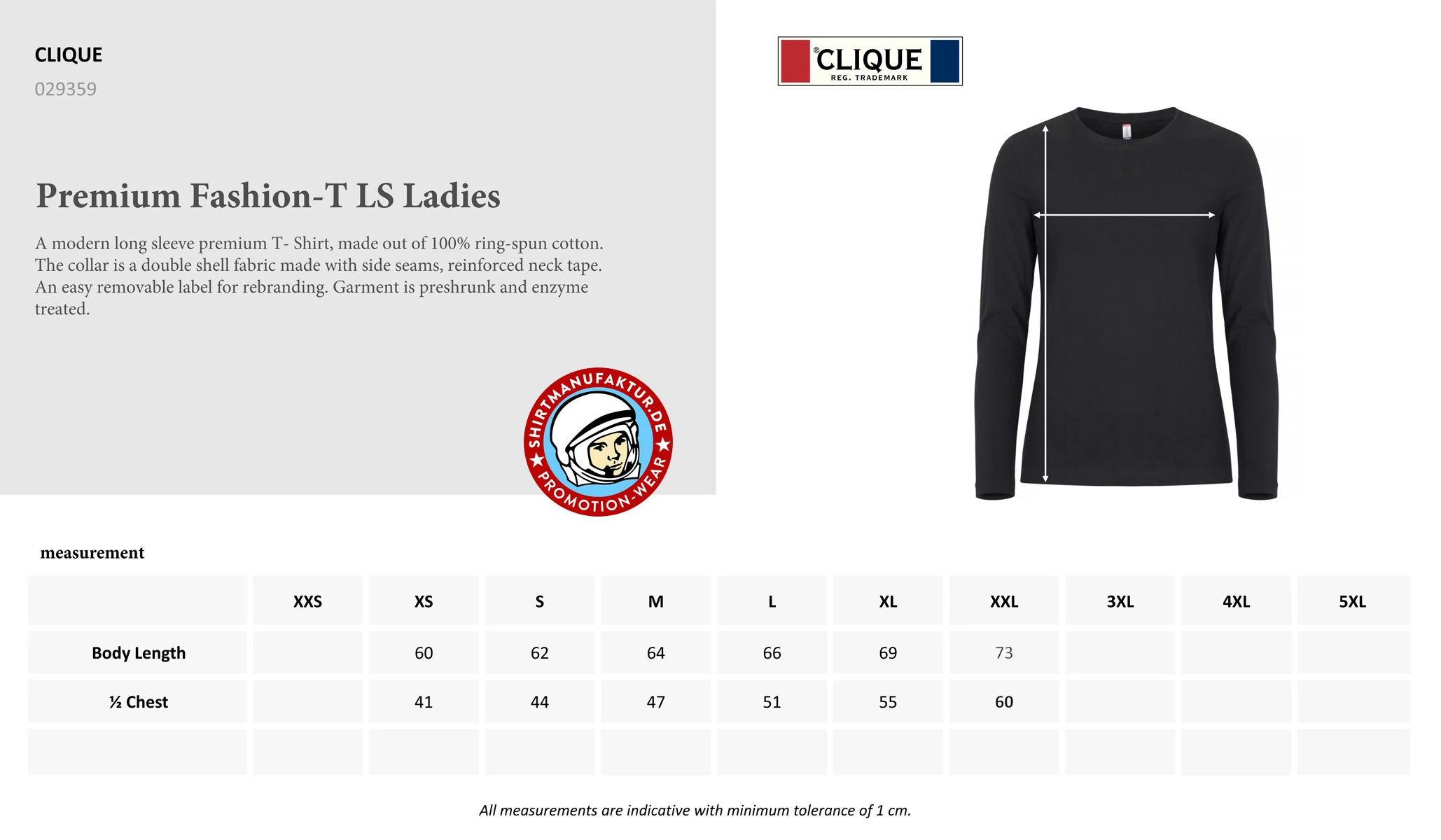 Clique Womens Premium Fashion Longsleeve