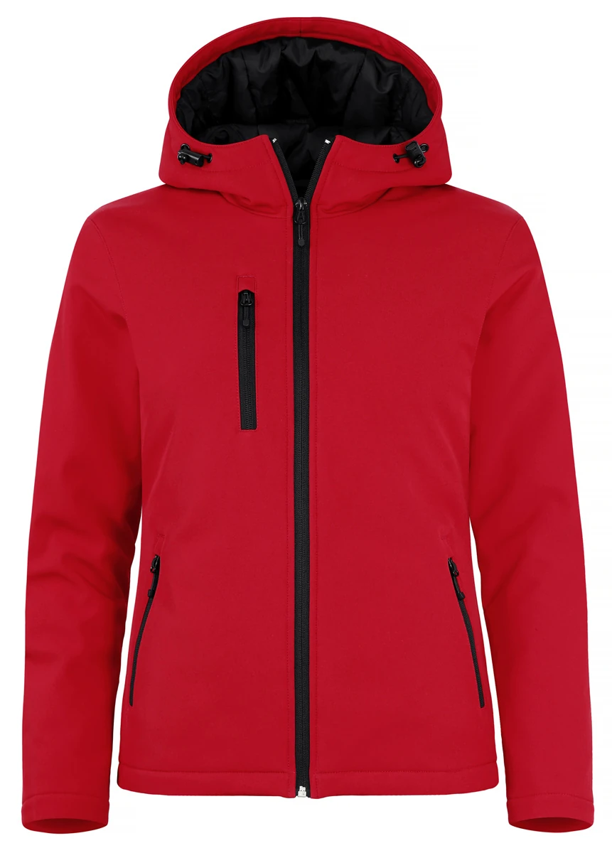Clique Womens Padded Softshell Hooded Jacket Clique Womens Padded Softshell Hooded Jacket