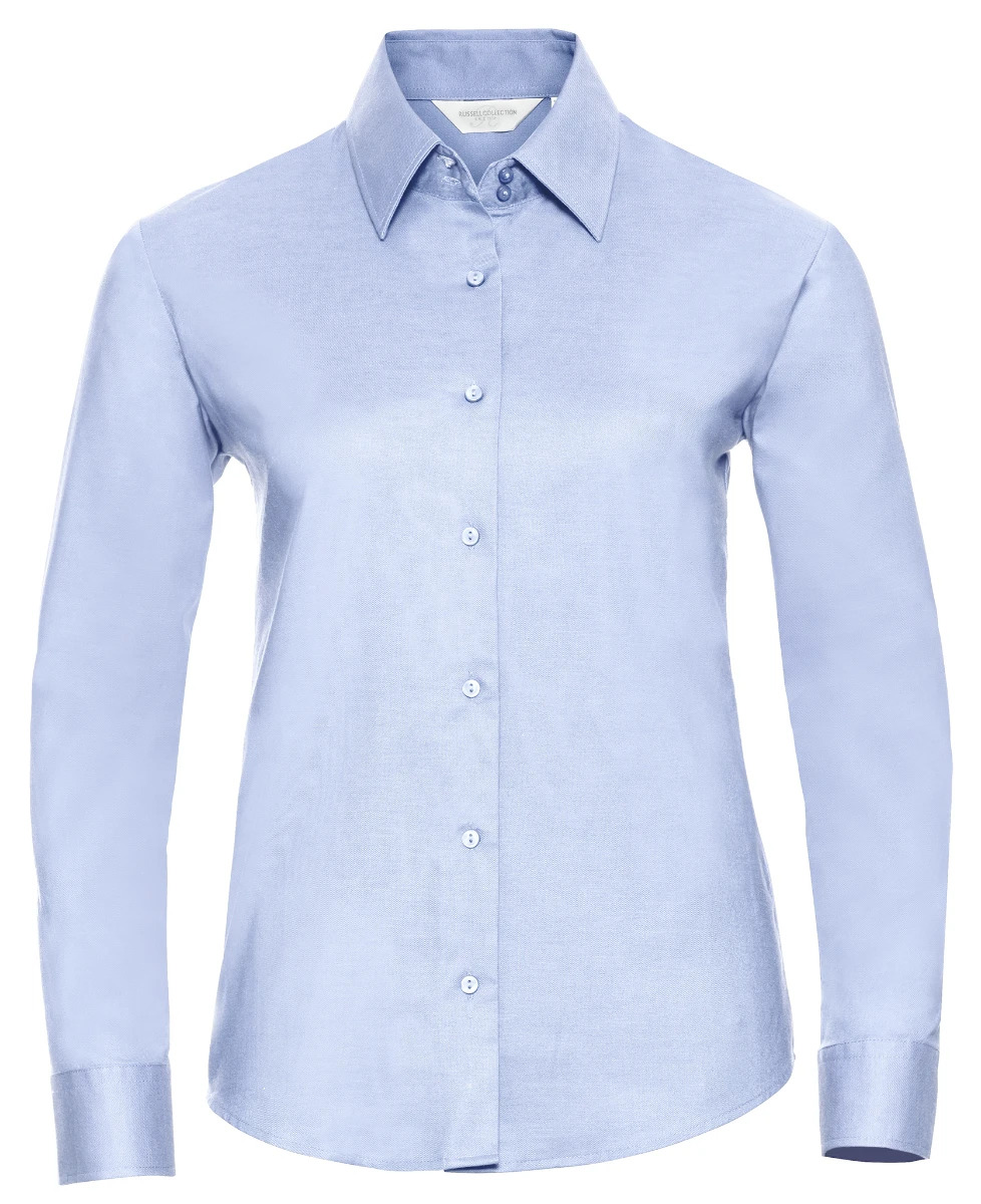 Russell Ladies Long Sleeve Tailored Oxford Blouse