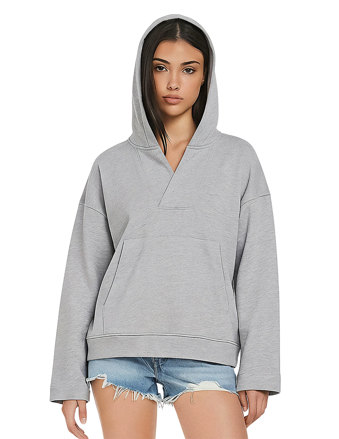 Earth Positive Womens V-Neck Hoodie