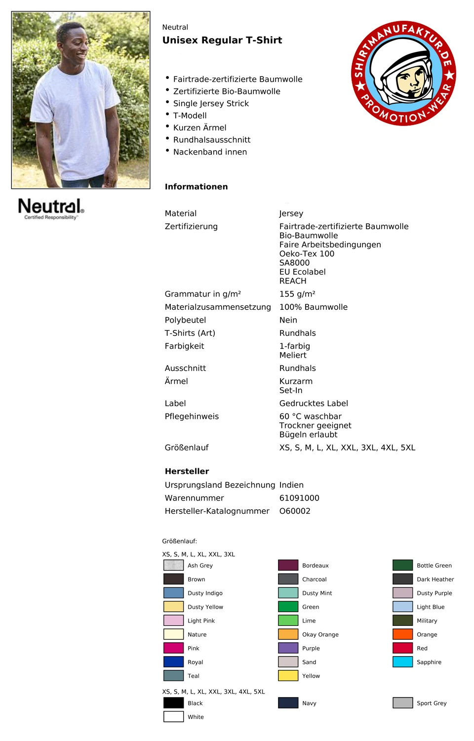 Neutral Unisex Regular T-Shirt