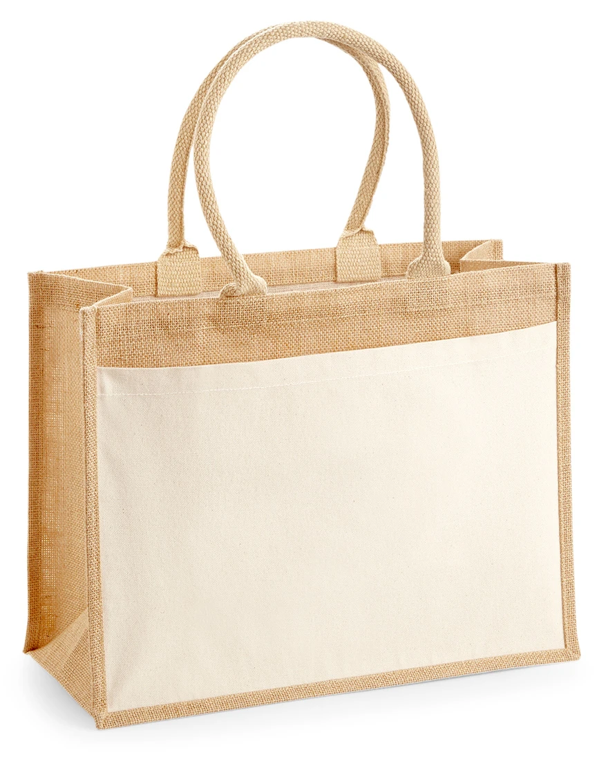 Westford Mill Cotton Pocket Jute Shopper