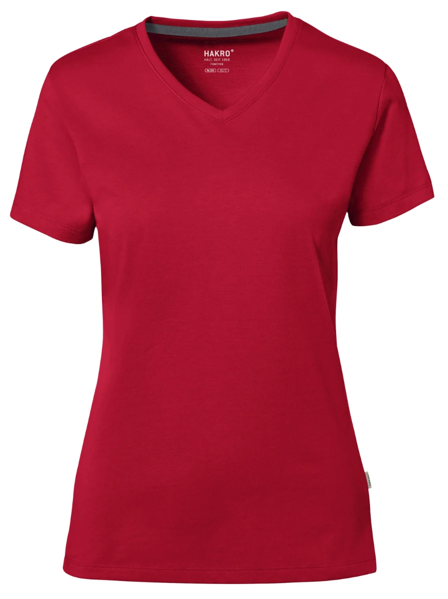 Hakro Ladies Cotton Tec V-Shirt