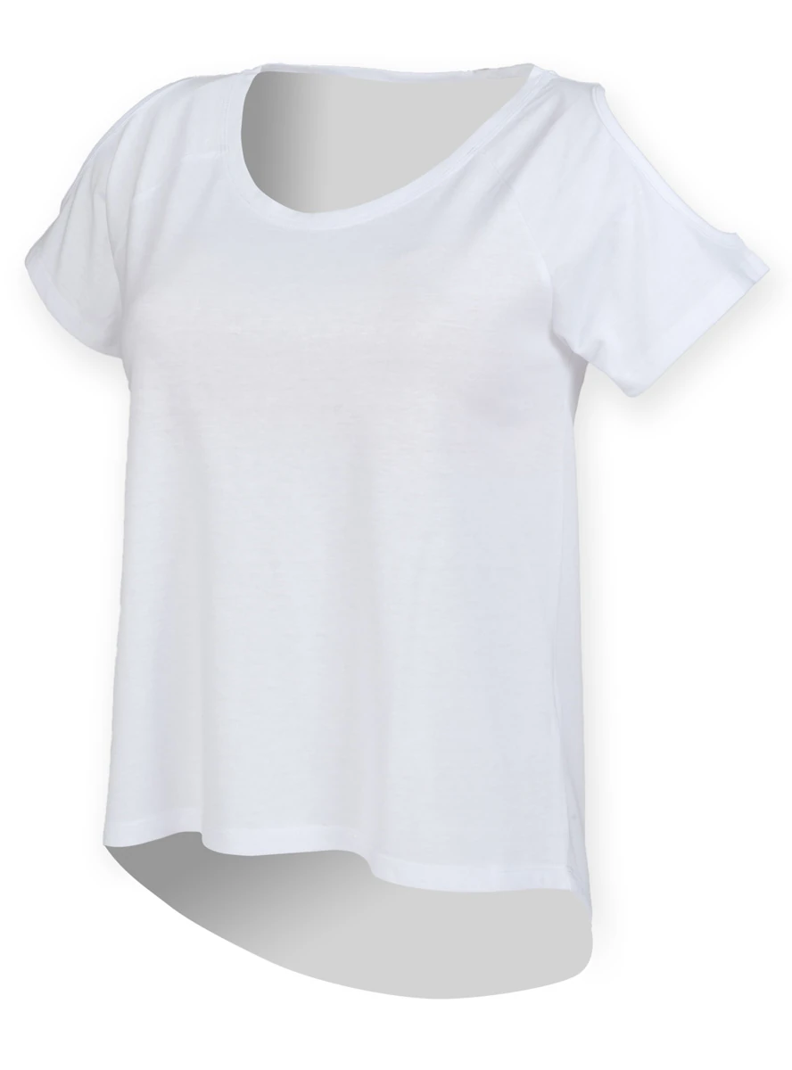 SkinniFit Womens Drop Tail T