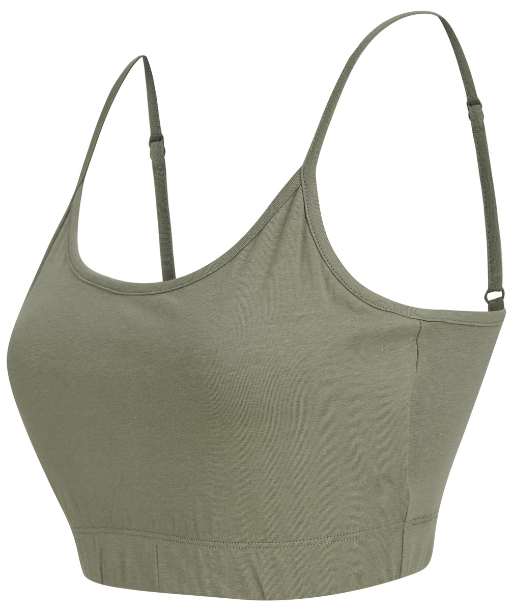 SkinniFit Womens Sustainable Fashion Cropped Cami Top