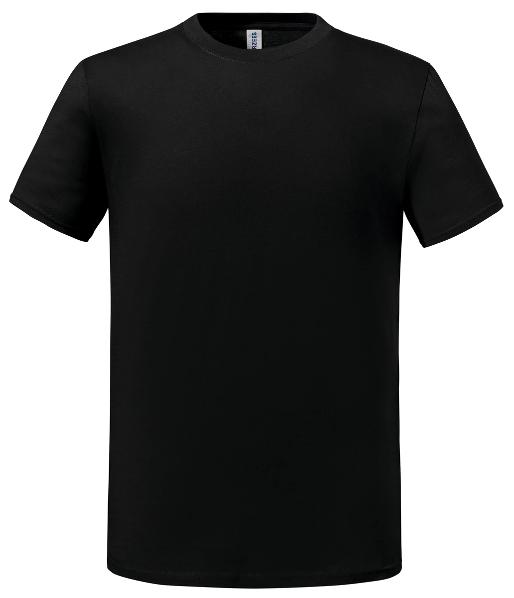 schwarzes T-Shirt, Marke Jerzees