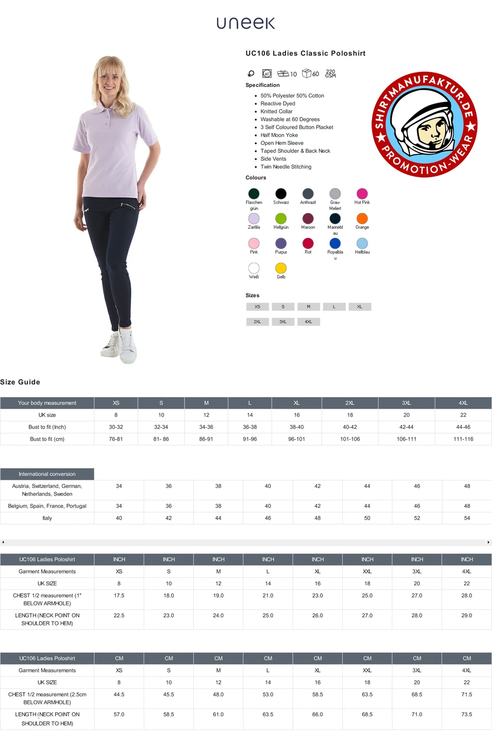 Uneek Ladies Polo