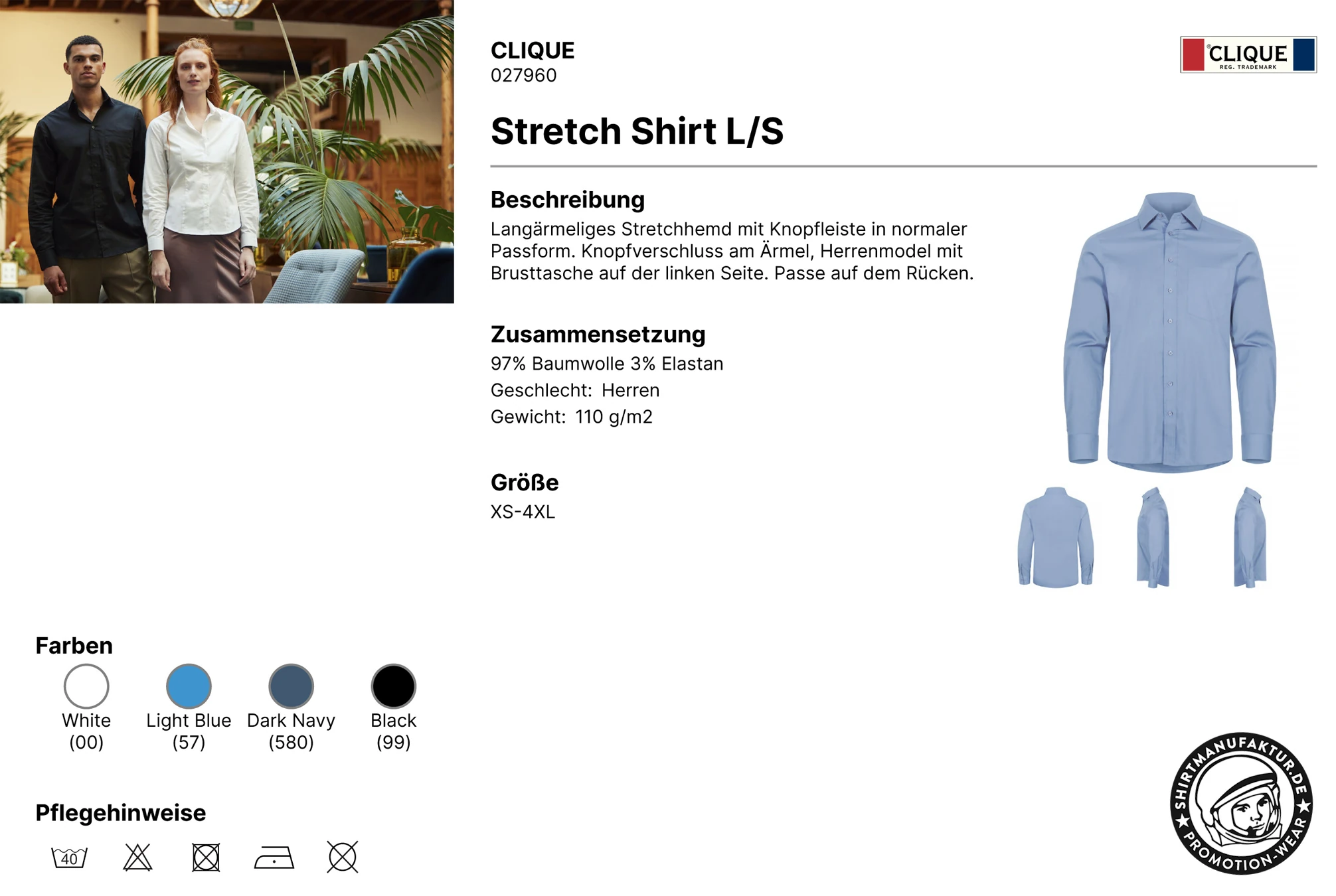 Clique Stretch Shirt
