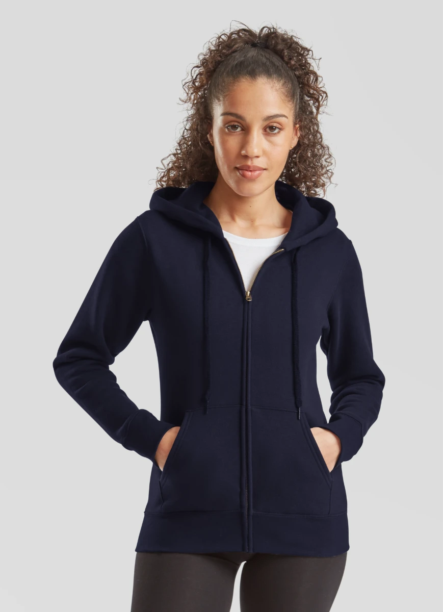 Fruit of the Loom Ladies Premium Hooded Sweat Jacket
