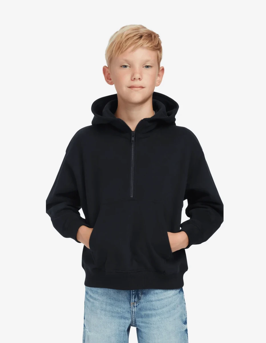 Earth Positive Childrens Half Zip Hoodie
