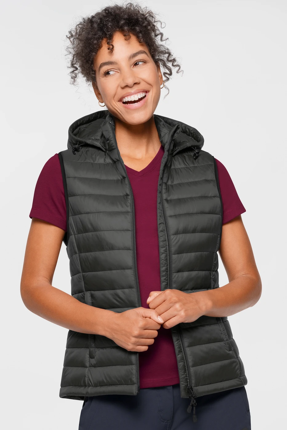Hakro Ladies Hooded Loft-Vest