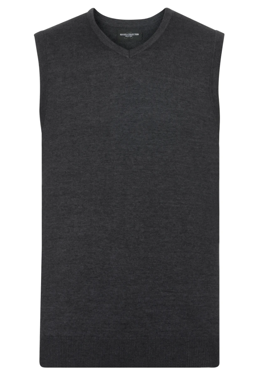 Russell V-Neck Sleeveless Knitted Pullover