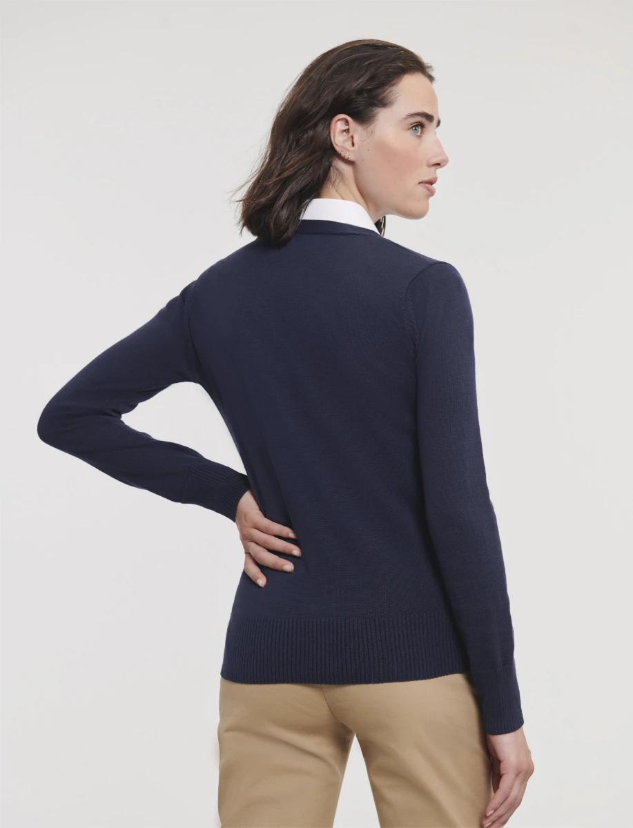 Russell Ladies V-Neck Knitted Cardigan