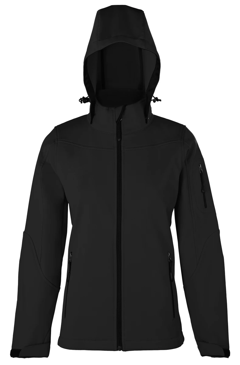 HRM Womens Hooded Softshell Jacket