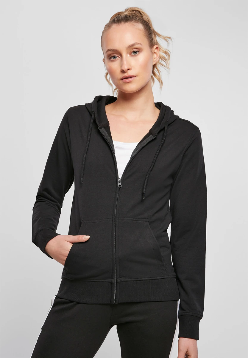 Build Your Brand Ladies Terry Zip Hoodie
