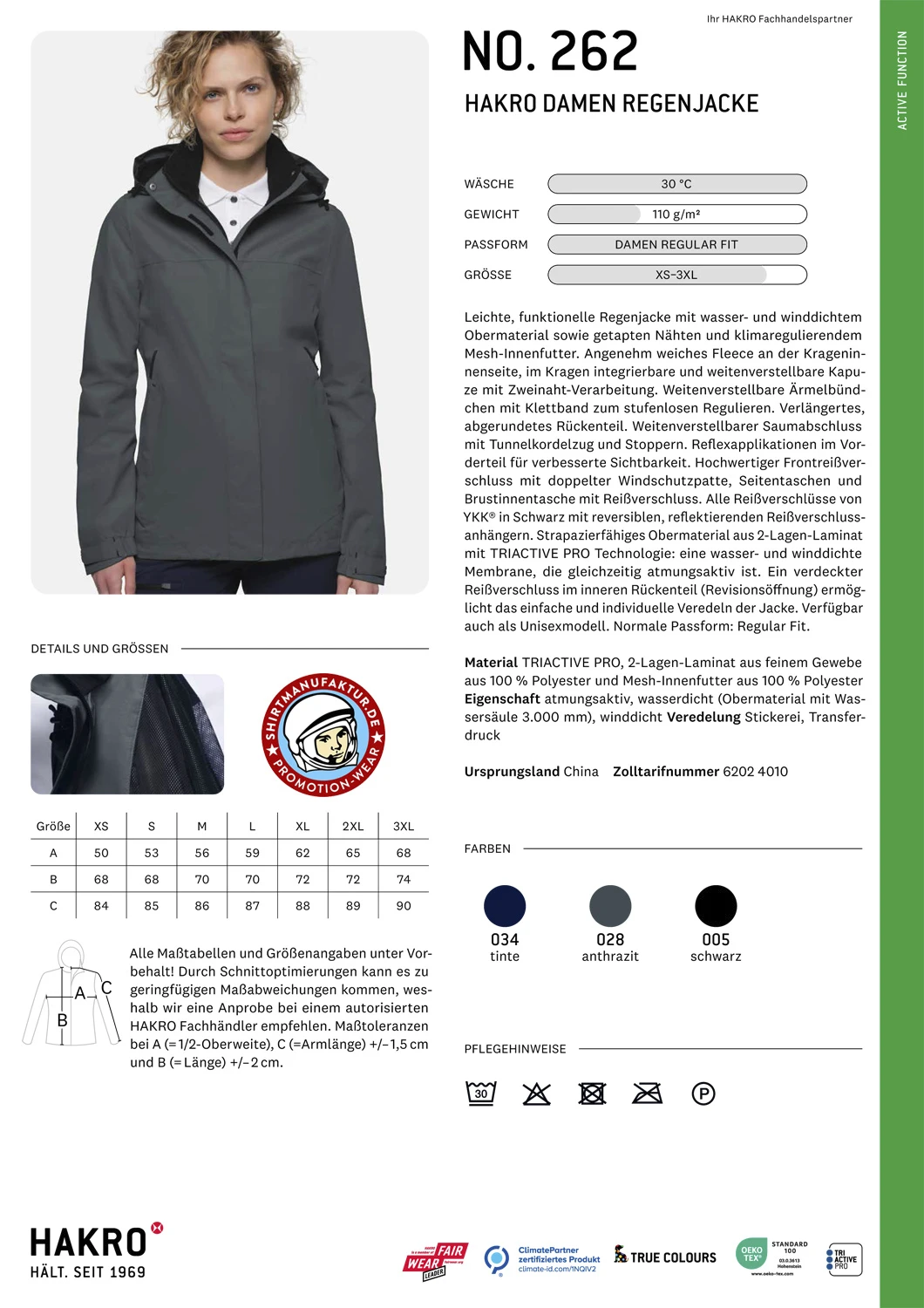 Hakro Ladies Rain Jacket
