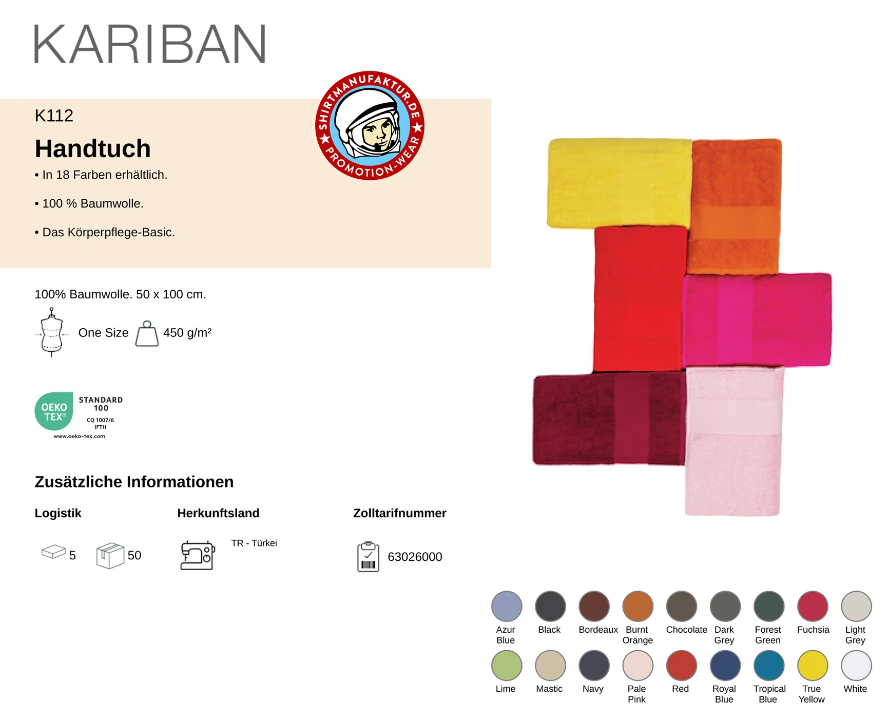Kariban Handtuch