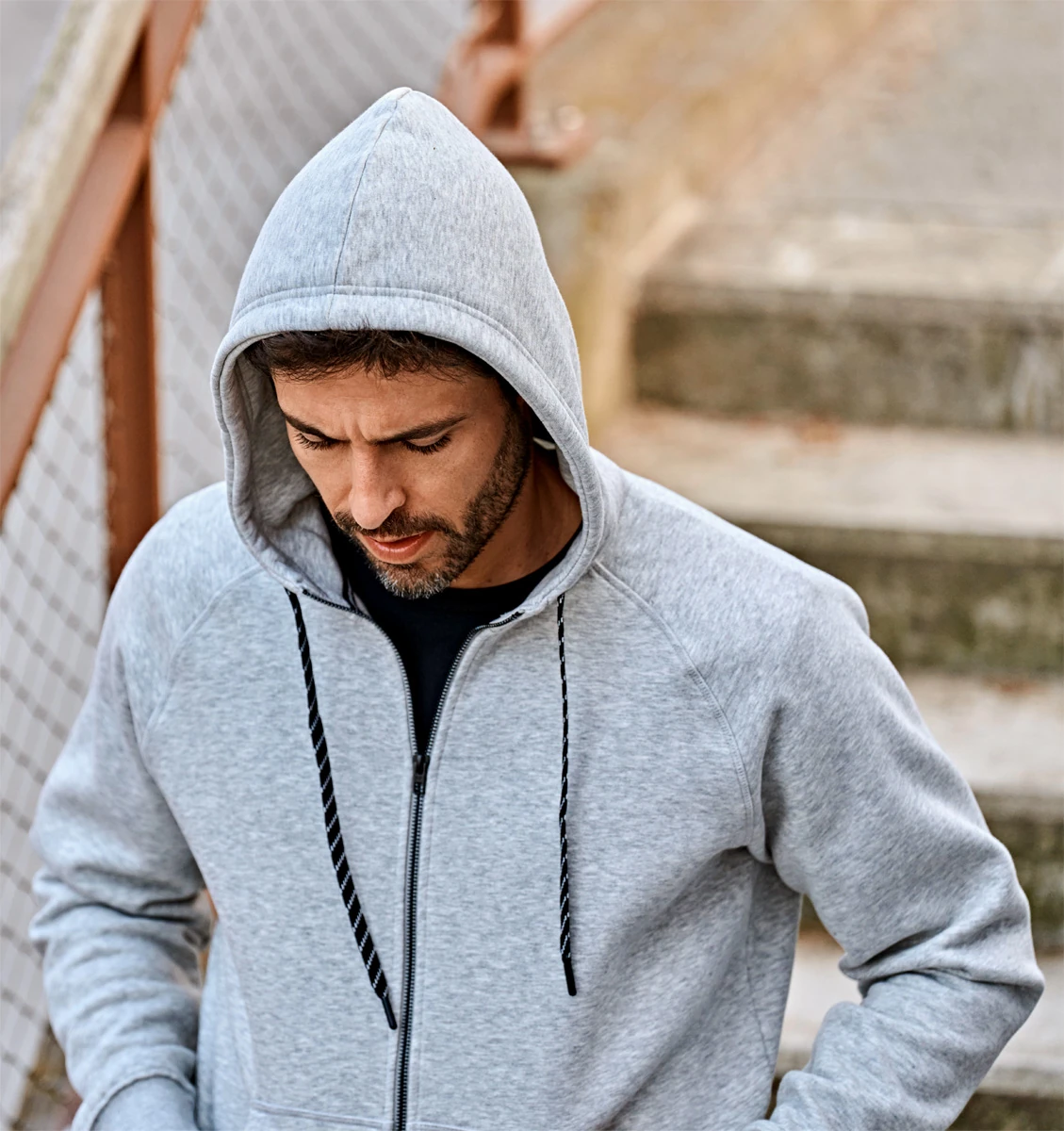 Tee Jays Mens Fashion Full Zip Hood