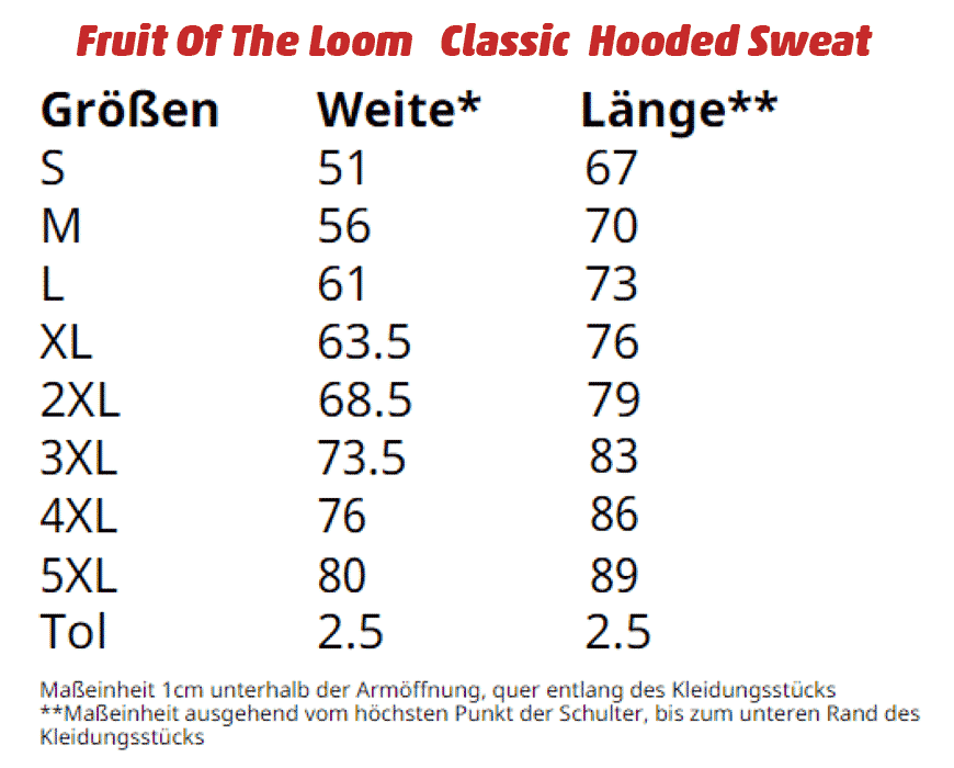 Fruit of the Loom Classic Hooded Sweat