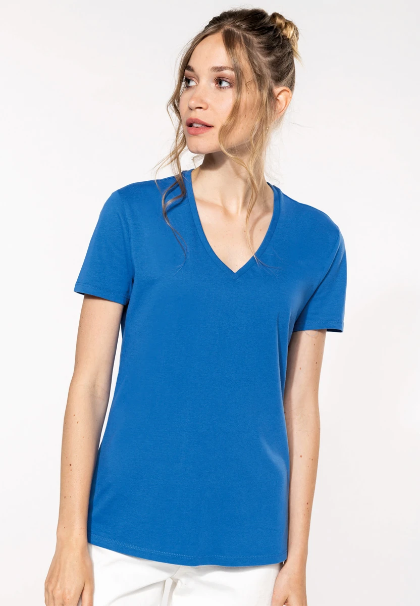 Kariban Ladies Organic V-Neck T-Schirt 150 IC