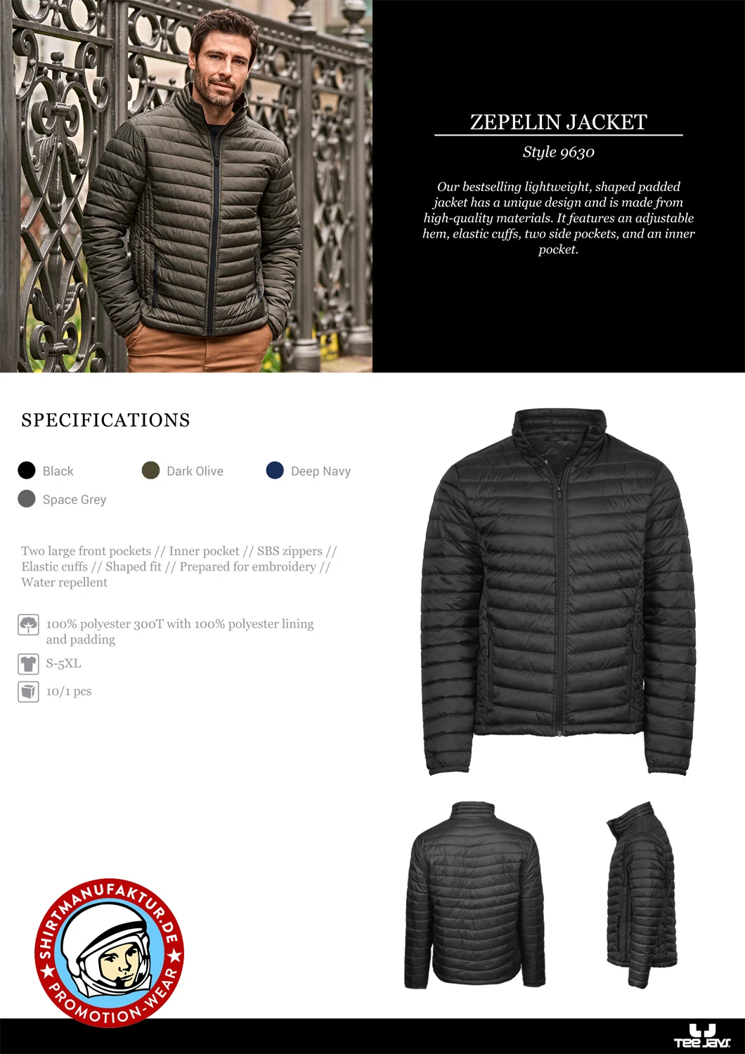 Tee Jays Mens Zepelin Jacket