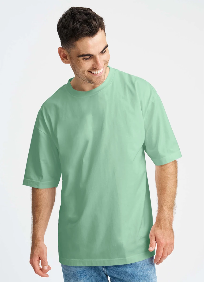 Neutral Oversized Tiger Cotton T-Shirt