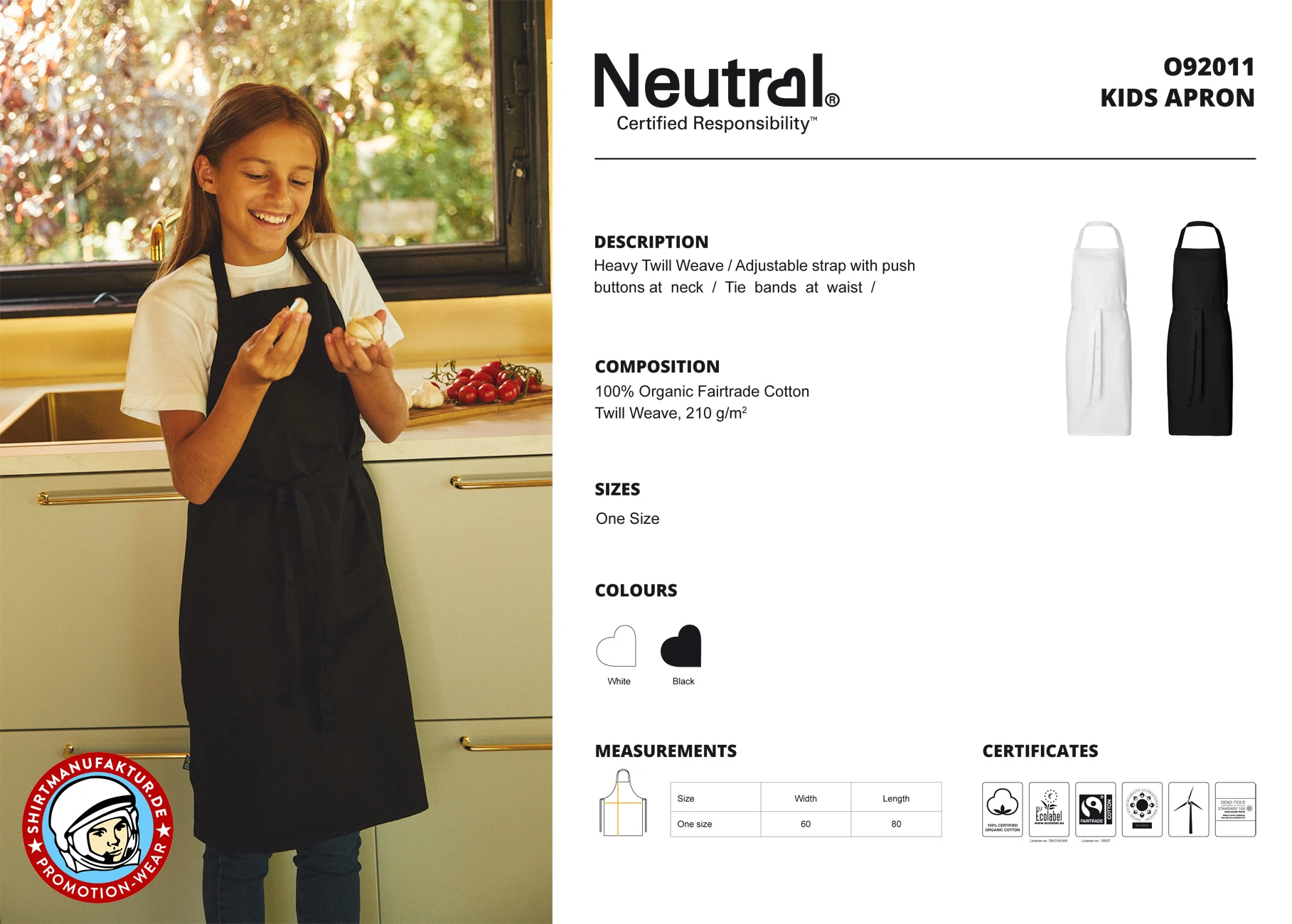Neutral Kids Kitchen Apron