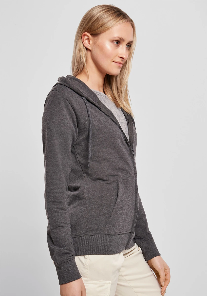 Build Your Brand Ladies Terry Zip Hoodie