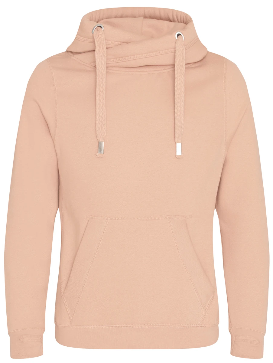 Just Hoods Cross Neck Hoodie