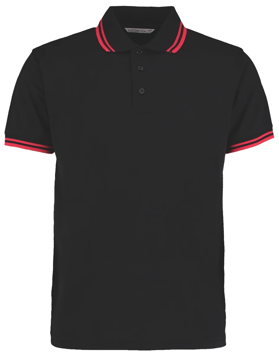 Kustom Kit Tipped Collar Polo