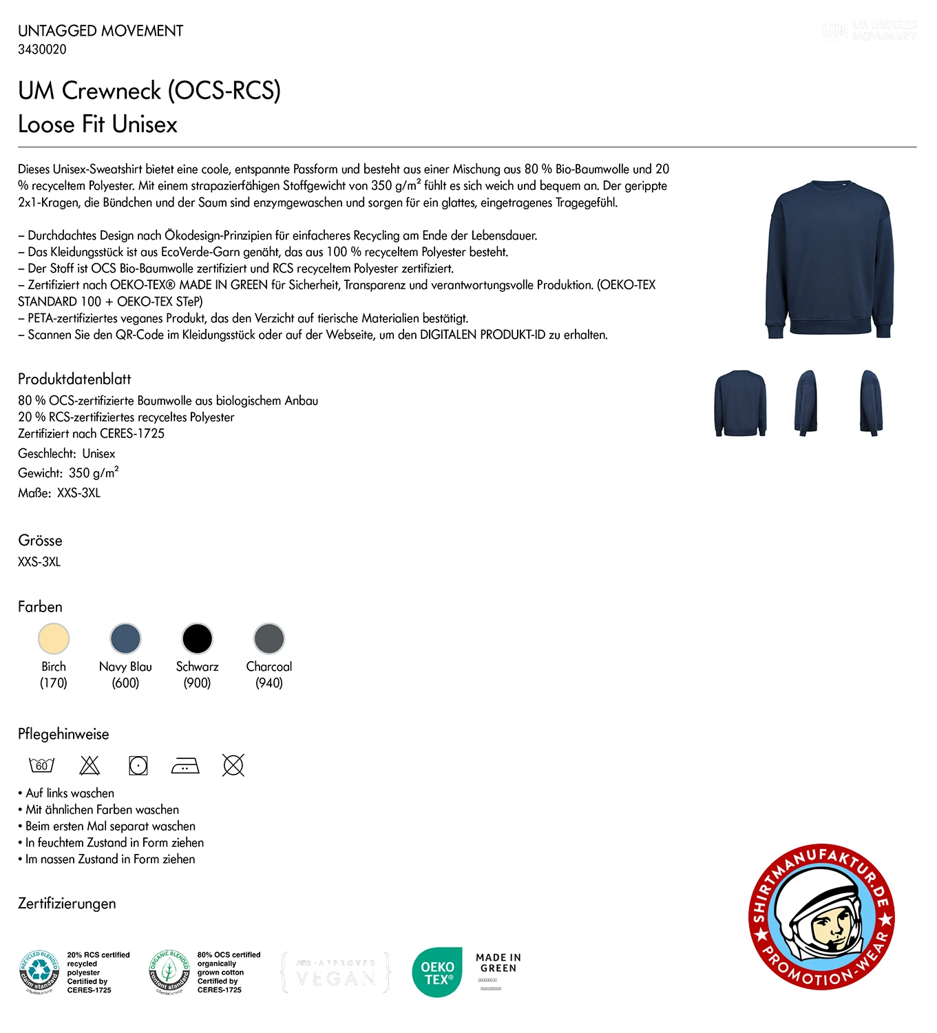 Untagged Movement Crewneck Loose Fit