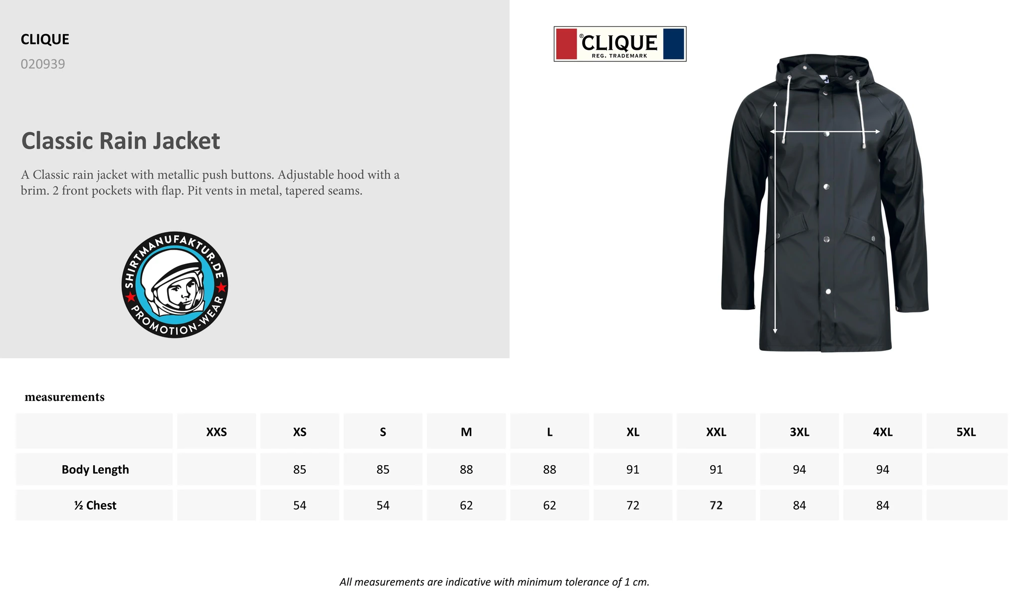 Clique Classic Rain Jacket