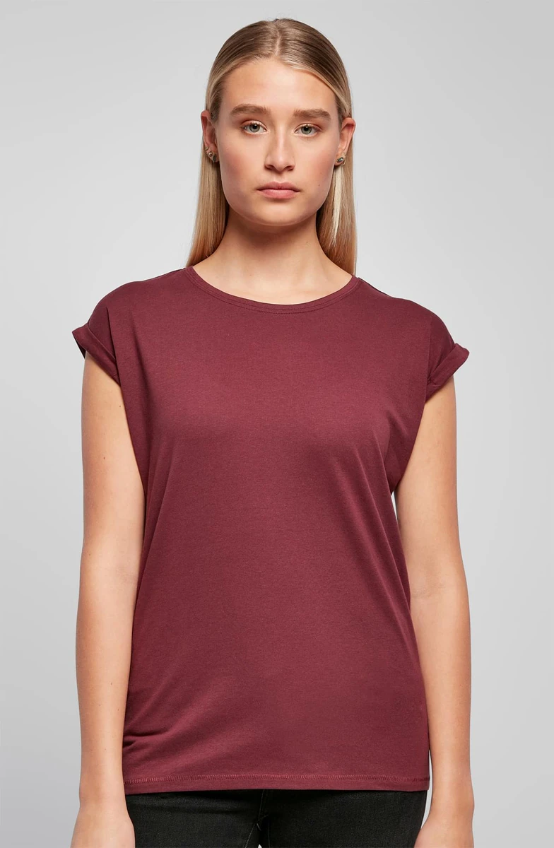 Build Your Brand Ladies Extended Shoulder Tee