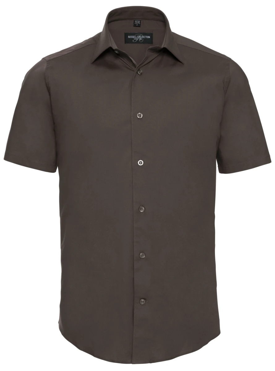Russell Mens Short Sleeve Fitted Shirt