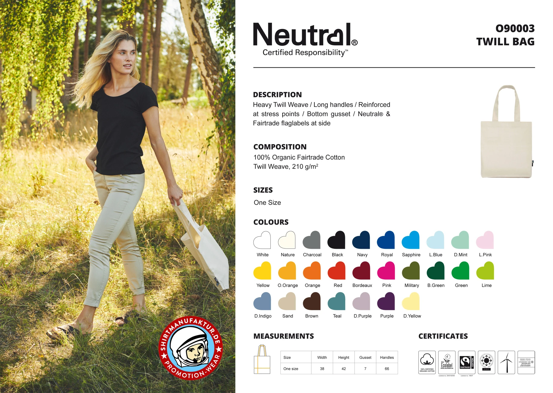 Neutral Twill Bag
