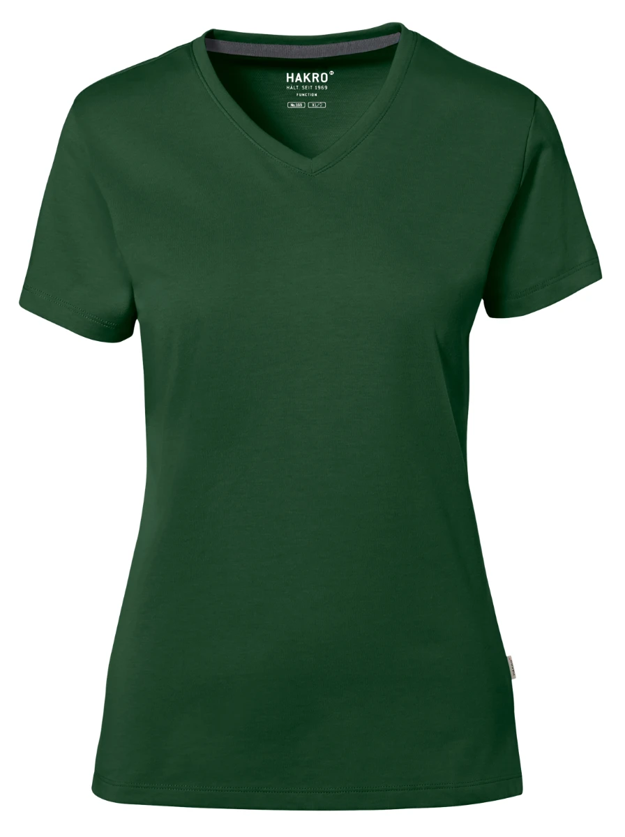 Hakro Ladies Cotton Tec V-Shirt