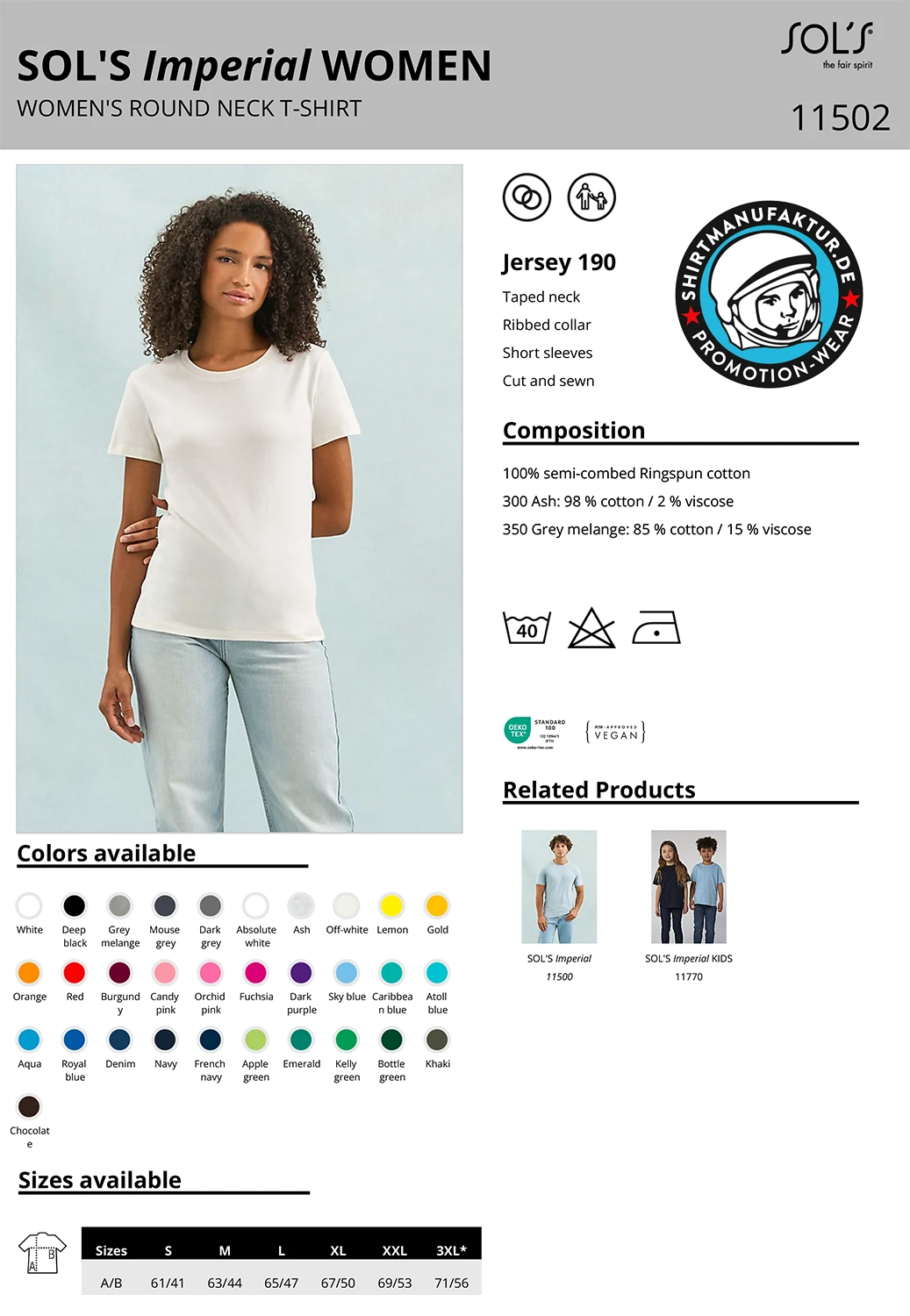 Sol's Womens Imperial T-Shirt