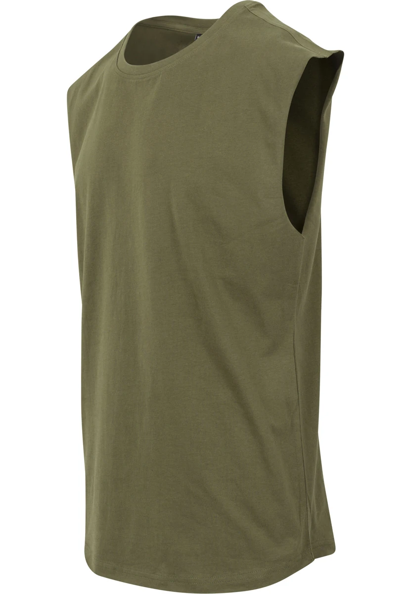 Build Your Brand, Sleeveless Tee BY049, olive