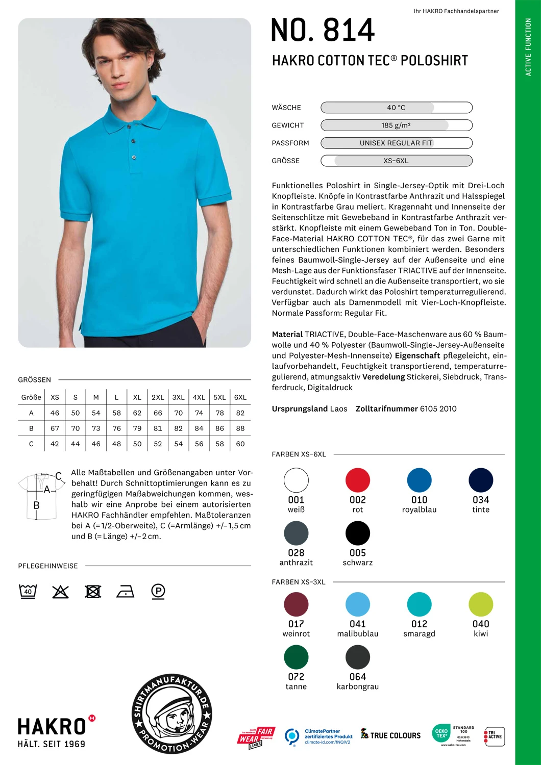 Hakro Cotton Tec Polo